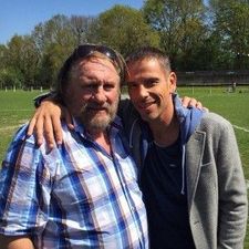 Game on: Gérard Depardieu and Medi Sadoun who play pére and fils in A Mighty Team, a new French soccer comedy